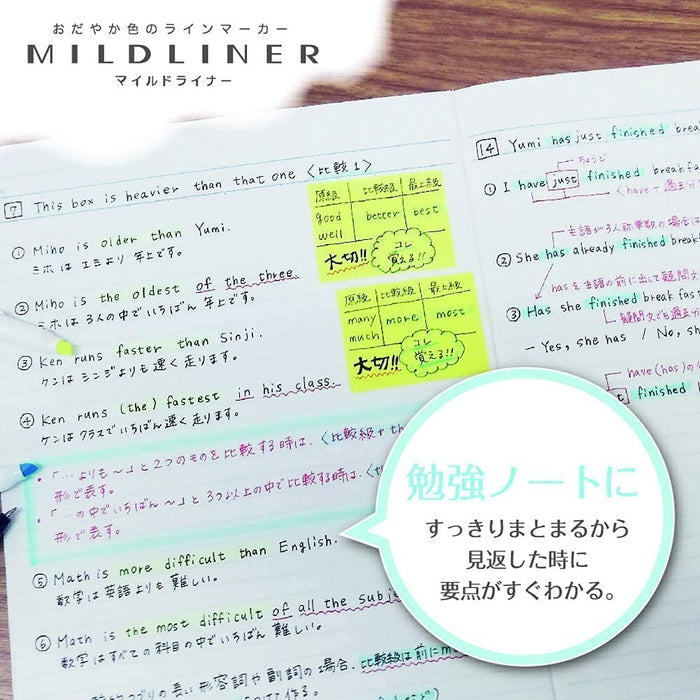 Zebra Mild Liner Highlighters Cream Set of 10 B-WKT7-MCR-Kiichin - The #1 Place for Japanese Goods in Your Hand!