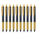 Zebra Sarasa Clip 0.5mm Gel Ballpoint Pen in Gold Pack of 10-Kiichin - The #1 Place for Japanese Goods in Your Hand!