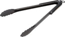 Captain Stag Outdoor BBQ Tongs Charcoal Scissors Wood Grip Stainless Steel - 35cm Black Titanium - 4560464296297