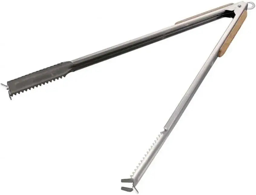 Captain Stag Outdoor BBQ Tongs Charcoal Scissors Wood Grip Stainless Steel - 45cm 2-Way Dutch Oven - 4560464263626