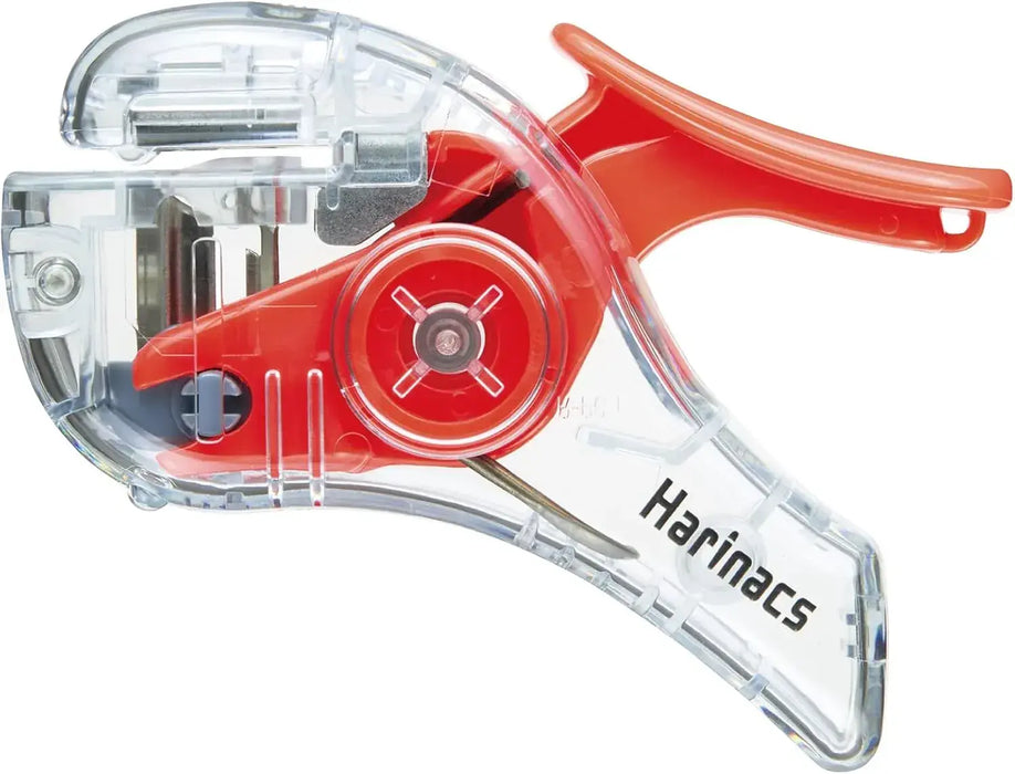 Kokuyo Stapleless Stapler Harinacs Compact Alpha Red