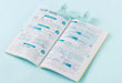 L Plus Campus Kokuyo Pen Type Book Clip with Violet and Indexes