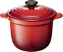 Le Creuset Cast Enameled Two-Handed Cocotte Pot 18 Cherry Red Oven Safe Le Creuset - Cherry Red 18cm
 - 0024147302025