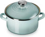 Le Creuset Enameled Steel Petite Stockpot 3.8 Quart Sea Salt Le Creuset