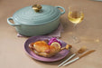 Le Creuset Flora Plate 7.5 Inch White Raster Heat and Cold Resistant Le Creuset