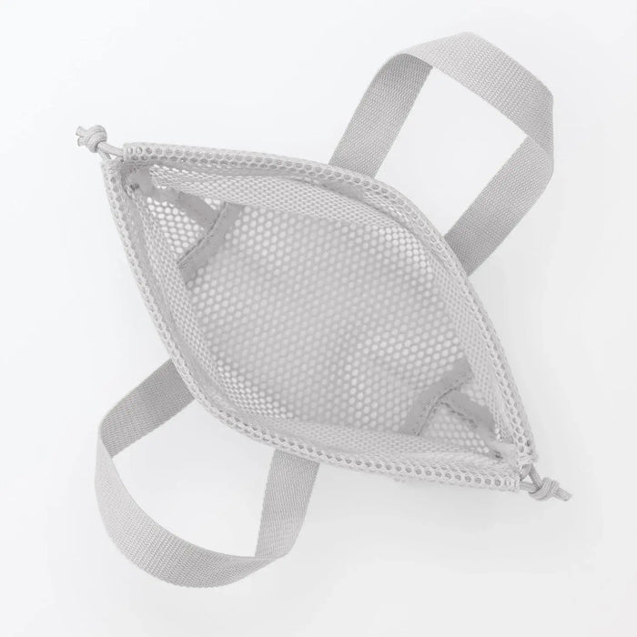Muji 3D Mesh Drawstring Bag with Handles Pouch