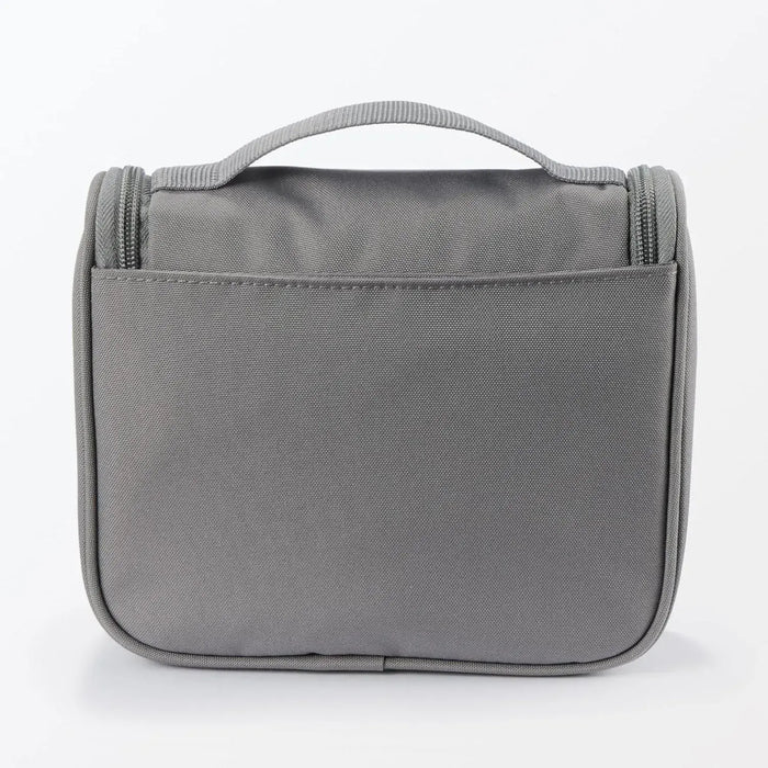 Muji Polyester Hanging Toiletry Case Medium Gray