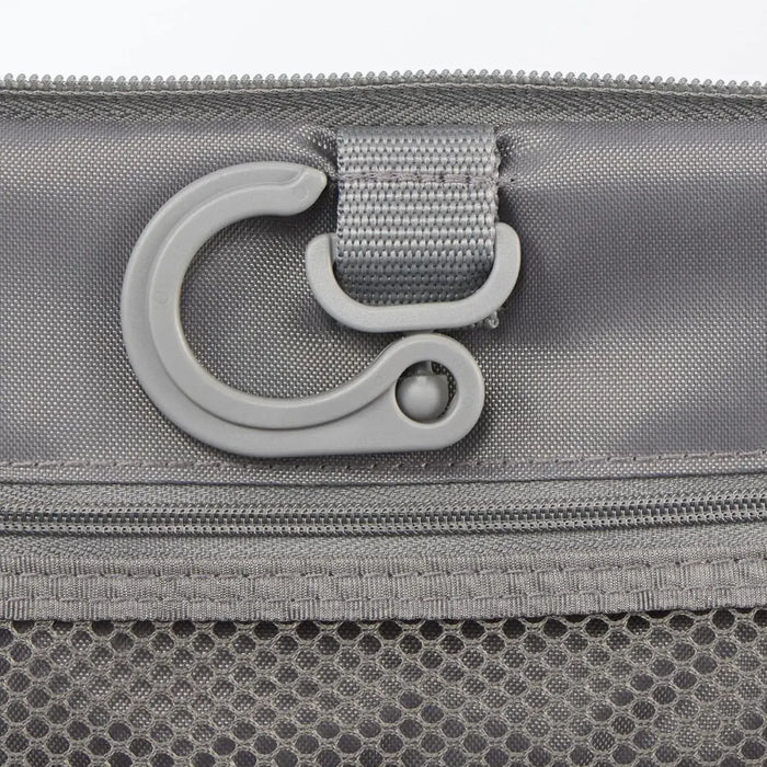 Muji Polyester Hanging Toiletry Case Medium Gray