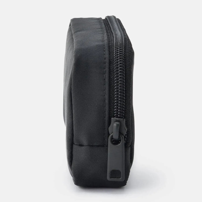 Muji Recycled Nylon Compact Pouch Black 14 x 3.5 x 9 cm