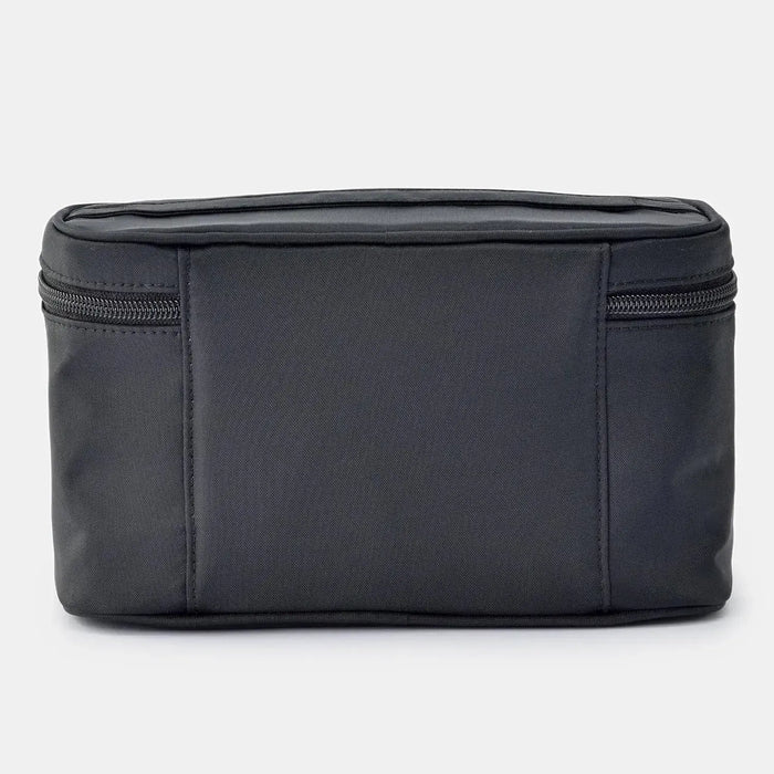 Muji Recycled Nylon Hand Carry Pouch Black Large Capacity