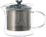 Nishi Kai Toki Glass Teapot with Stainless Steel Infuser - Small Floral Pattern - 4965451204949