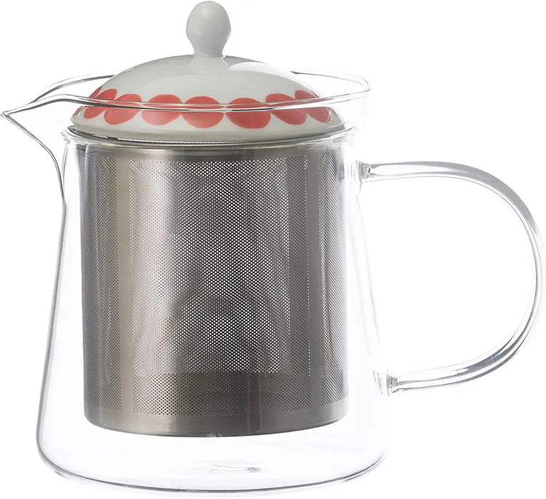 Nishi Kai Toki Glass Teapot with Stainless Steel Infuser - Big-03 - 4965451204970