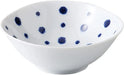 Nishikai Toki Hasami Ware Bowl Dish - Polka Dot - 4965451330068