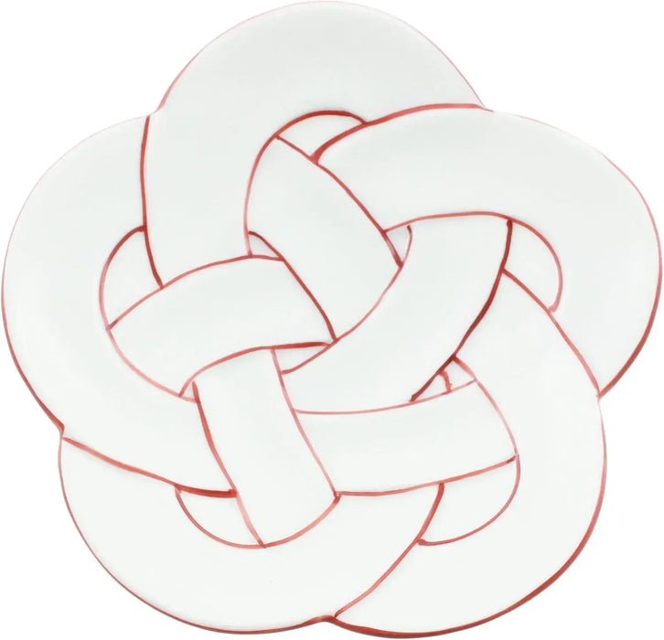 Nishitomi Geological Ceramics Arita Ware Plum Knot Plate