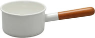 Noda Horo Enamelware Double-Handled Casserole Pot Gas Induction Compatible - Milk Pan 12cm - 0699234417694