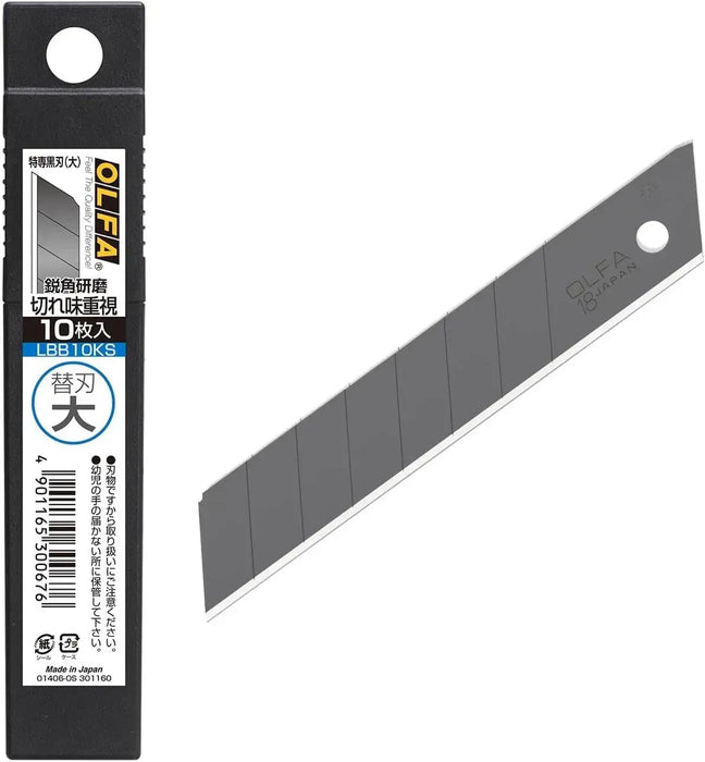 Olfa LBB10KS Cutter Special Black Blade Pack of 10