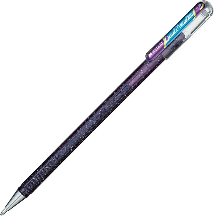 Pentel Dual Metallic Ball Pen Set - Violet Metallic Blue - 4902506340573