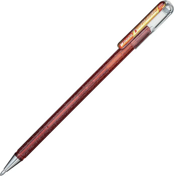 Pentel Dual Metallic Ball Pen Set - Orange + Metallic Yellow - 4902506340504
