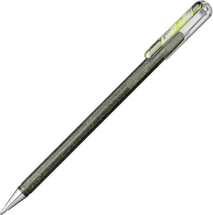 Pentel Dual Metallic Ball Pen Set - Silver, Metallic Copper & Green - 4902506373595