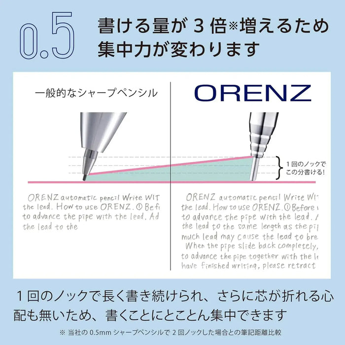 Pentel Orenz Mechanical Pencil 0.5mm Gray Shaft