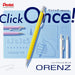 Pentel ORENZ Mechanical Pencil 0.5mm Yellow Barrel