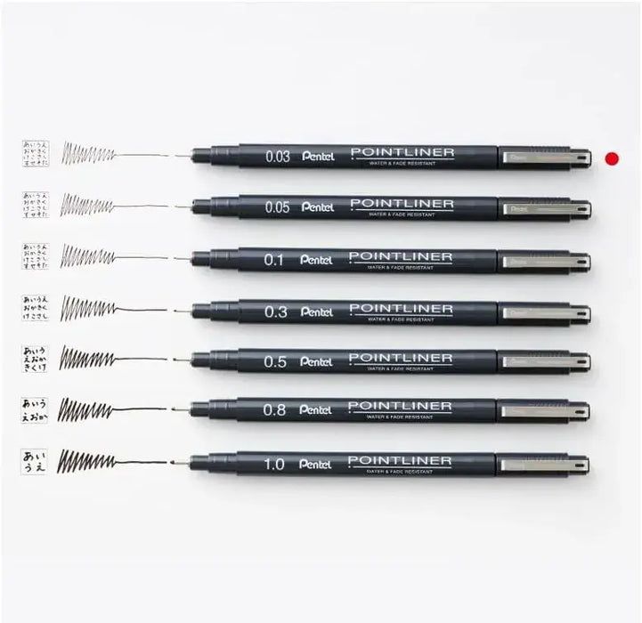 Pentel S20P1AD Water Based Pen Black Set of 3