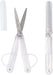 Raymay Fujii Pen Cut Skeleton Portable Ambidextrous Scissors - White - 4902562519968