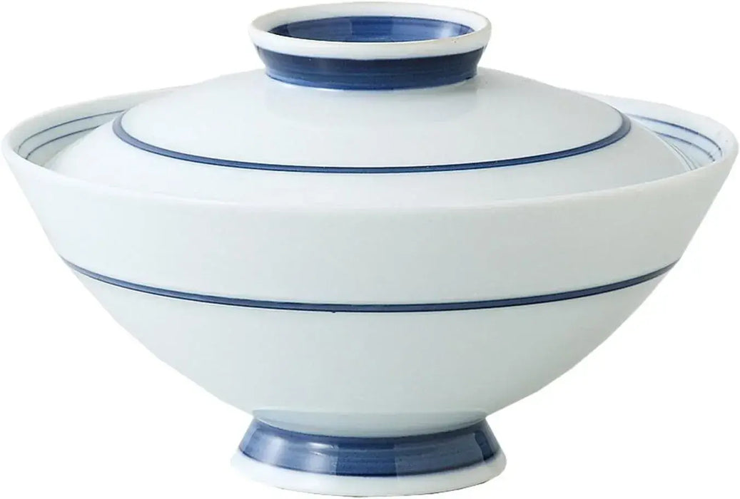 Saihaitoki Hasamiyaki Yumemichi Rice Bowl - Green Tea Bowl With Lid - 4965451231617