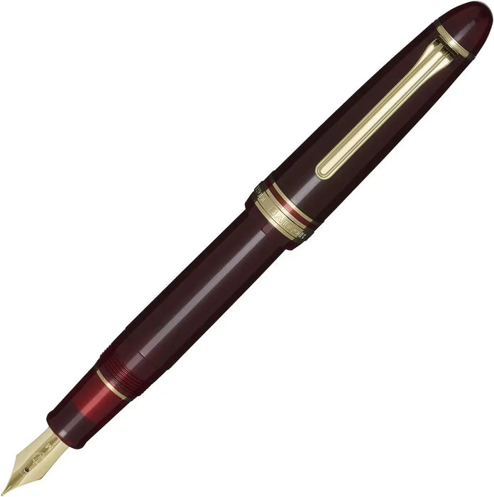 Sailor Profit Casual L Basis Gold Trim Fountain Pen Japan Fine Nib - Red Medium Thin Nib - 4901680611639