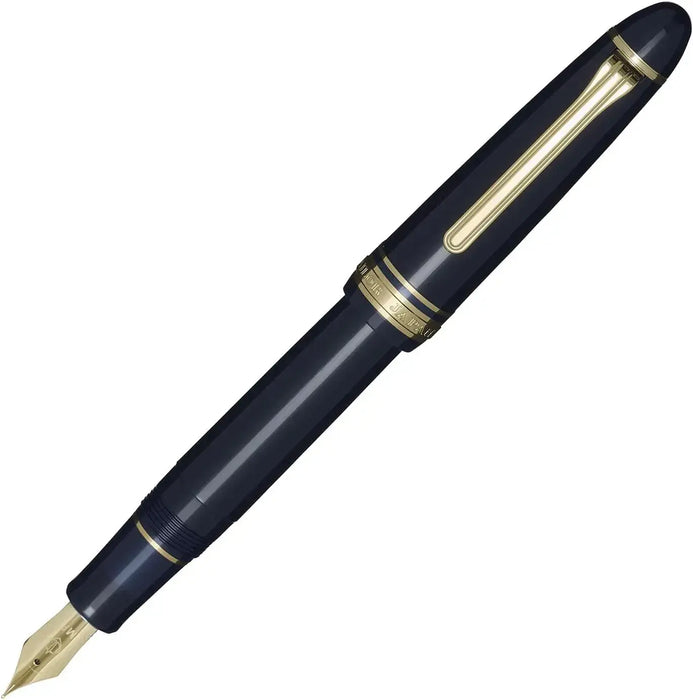 Sailor Profit Casual L Basis Gold Trim Fountain Pen Japan Fine Nib - Blue Medium Thin - 4901680611684