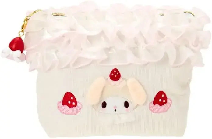 Sanrio Cinnamon Roll Strawberry Whipped Cake Mug - My Melody Pouch - 4550624351515