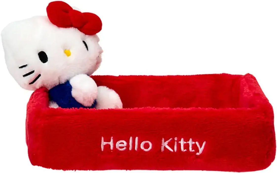Sanrio Mascot Storage Box Round Kuromi - Hello Kitty Square - 4550624315326