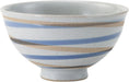 Seikai Toki Arita Ware Rice Bowl - 11cm Spiral Blue - 4965451741048