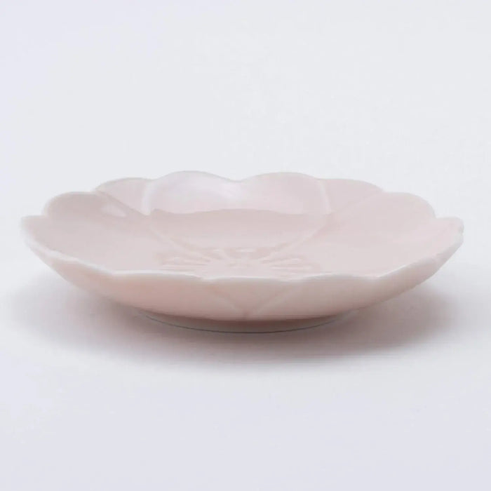 Seikai Toki Hasami Cherry Blossom Small Plate Peach Glaze