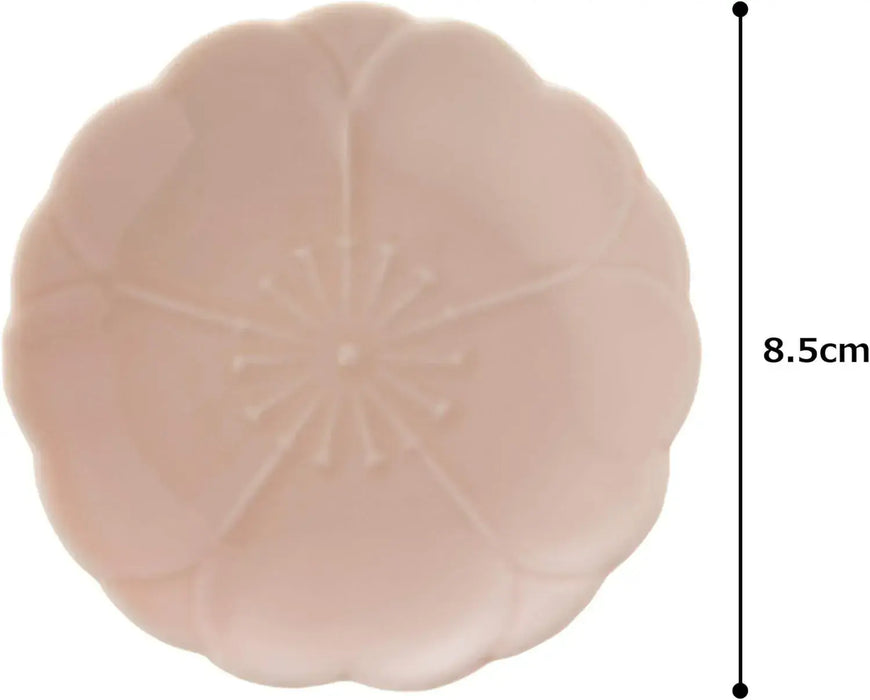 Seikai Toki Hasami Cherry Blossom Small Plate Peach Glaze