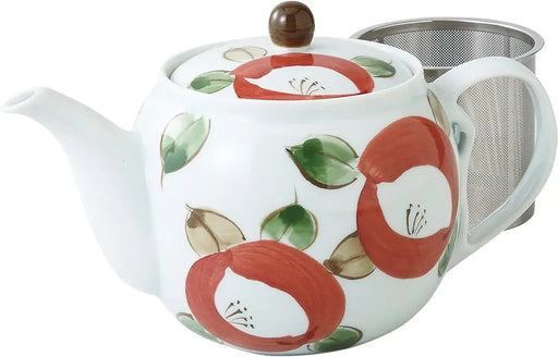 Seikai Toki Hasami Ware Camellia Pattern Tea Pot