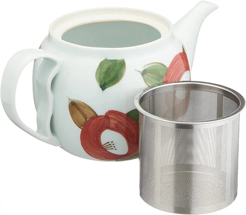 Seikai Toki Hasami Ware Camellia Pattern Tea Pot