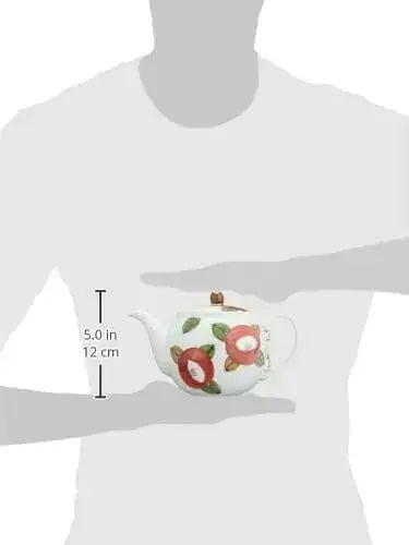 Seikai Toki Hasami Ware Camellia Pattern Tea Pot