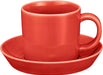 Seikai Toki Hasami Ware Common Demitas Cup and Saucer - Red - 4965451182919