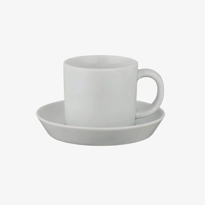 Seikai Toki Hasami Ware Common Demitas Cup and Saucer - Gray - 4965451182889