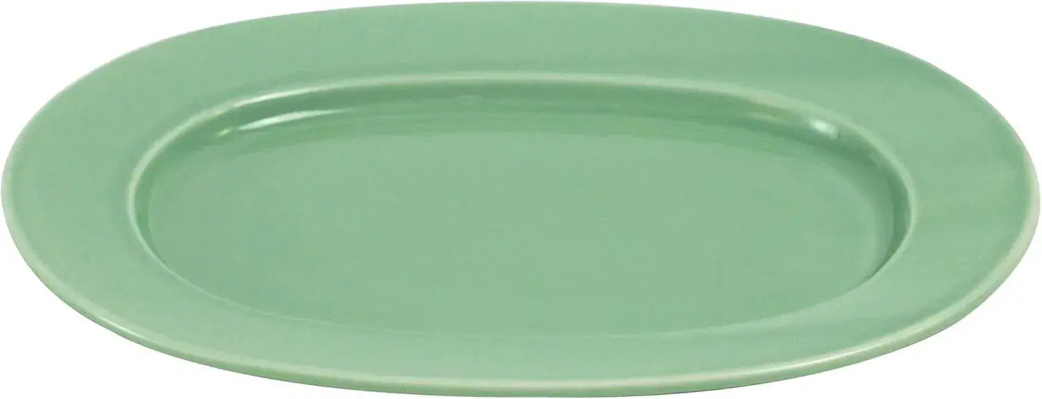 Seikai Toki Hasami Ware Essence Oval Bowl - Green Side Plates - 4965451144689