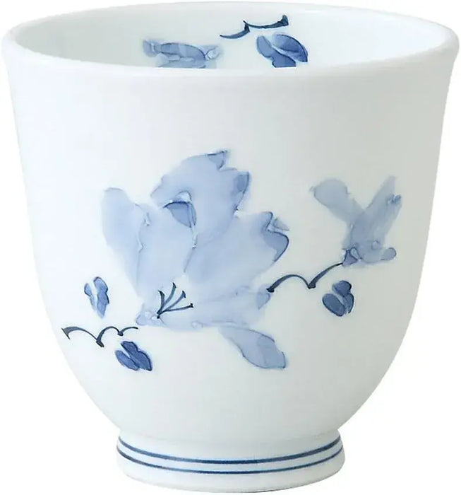 Seikai Toki Hasami Ware Rice Bowl Flower Pattern - Tea Cup Large - 4965451730394