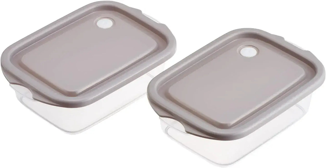 Skater 2-Tier Lunch Box Dishwasher and Microwave Safe Made in Japan - Gray Storage Containers - 4973307726040