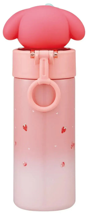Skater Sanrio Stainless Steel Mascot Straw Bottle