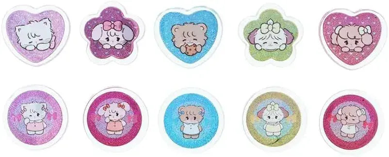 Sun-Star Stationery Lil Mint Lila Mode Mikko Seal Sticker Set
