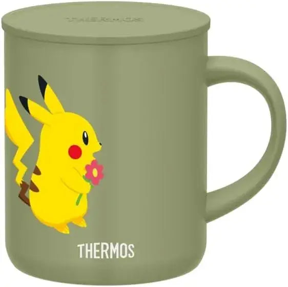 Thermos Pokemon Vacuum Insulated Mug - Pikachu Olive Green 11x8x10cm - 4573603024613