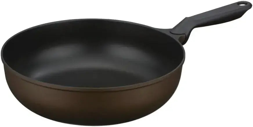 Thermos Premium Coat Frying Pan - Brown Gold 28cm Extra Deep - 4573603023531