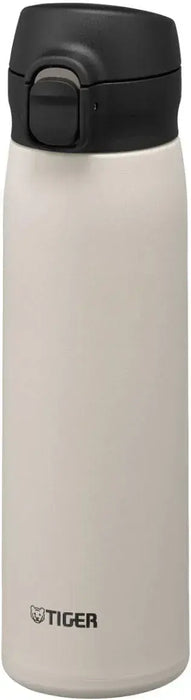 Tiger One Push Stainless Steel Water Bottle - White 500ml - 4904710453490