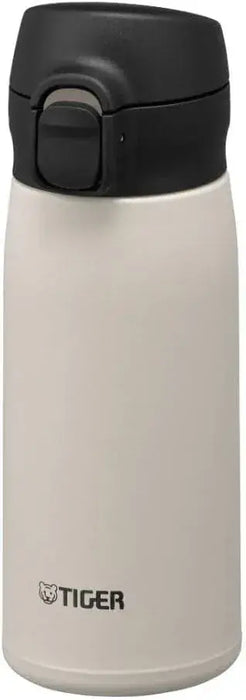 Tiger One Push Stainless Steel Water Bottle - White-350ml - 4904710453483