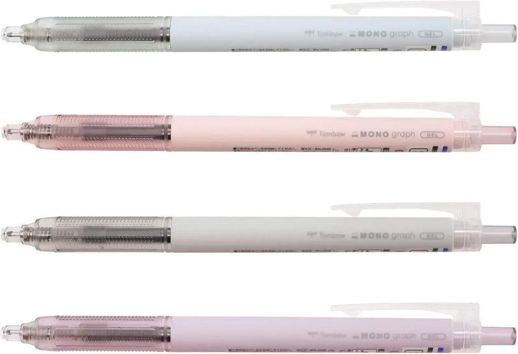 Tombow Monogram Light Gel Ballpoint Pen 0.5 mm Gray Black
